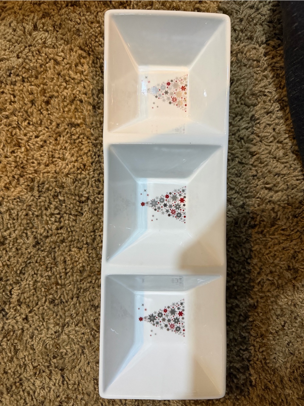 Food Network White Ceramic Linzer Dish